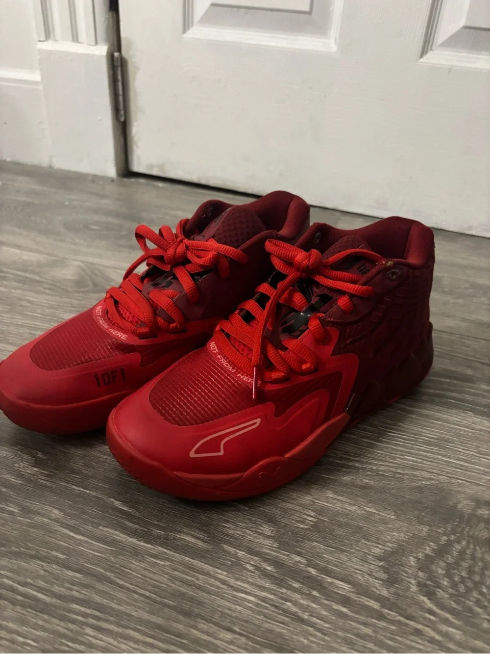 All-Red Athletic Sneakers